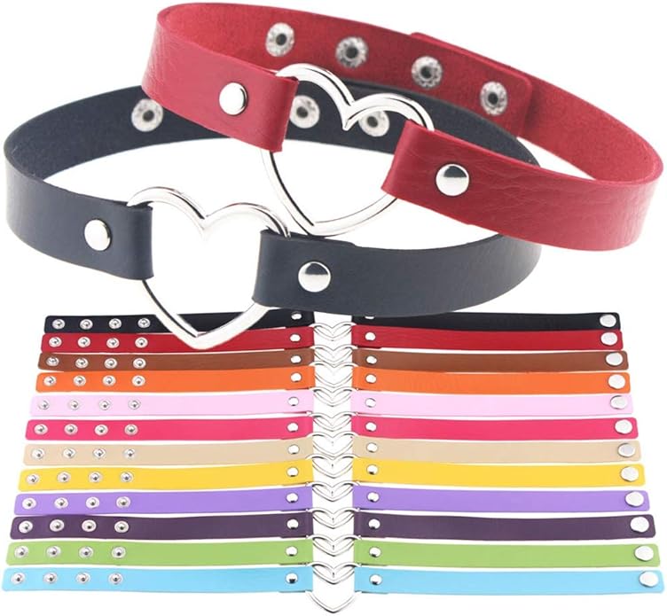 Choker Collar for Women Girls, Adjustable Rock Punk Choker Collar Necklace
