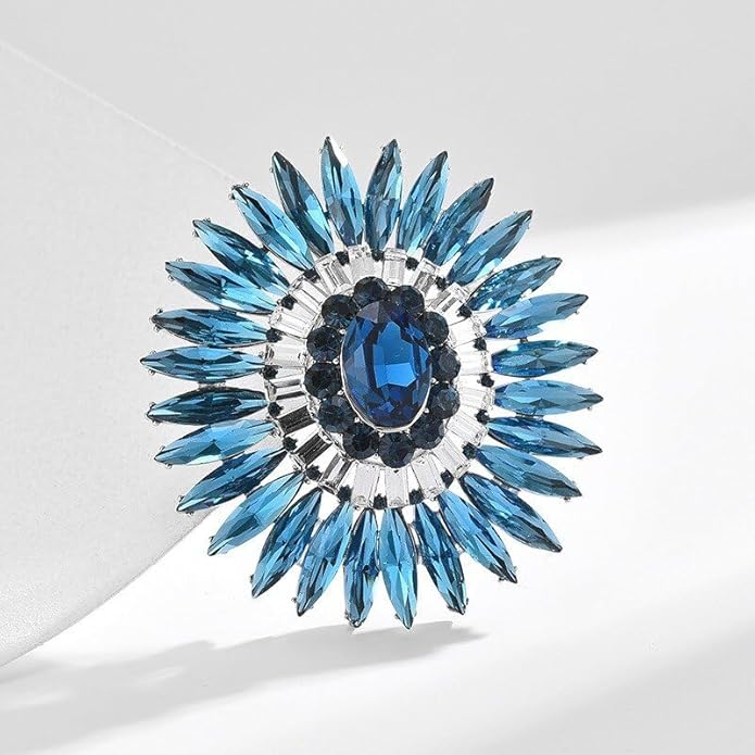 Rhinestone Brooch for Women Rhinestone Brooches Pins Crystal Lapel Pin Jewelry Christmas Valentine's Day Gift for Wife Girlfriend
