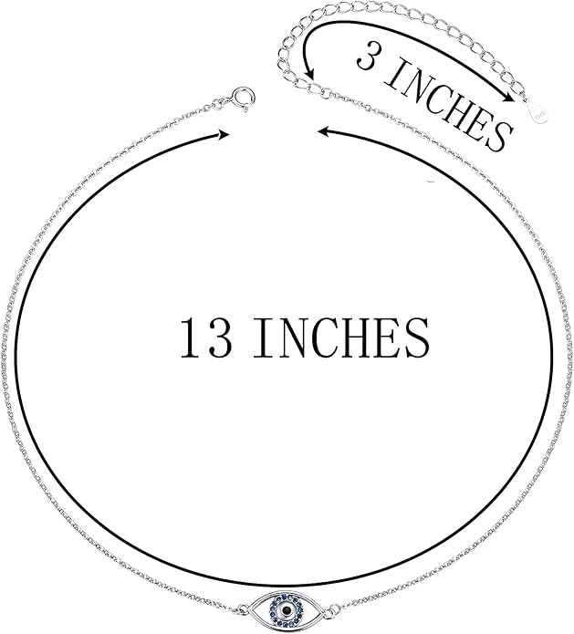 S925 Sterling Silver Choker Short Dainty Necklace for Women Jewelry