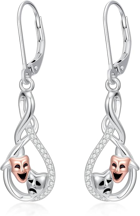 JUSTKIDSTOY Witches Knot Earrings for Women 925 Sterling Silver Nudo De Bruja Dangle Leverback Earrings Celtic Jewelry Halloween Birthday Gift