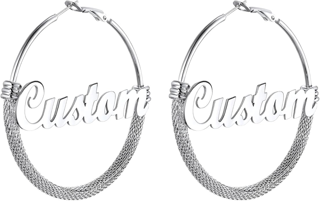 PROSTEEL 30/40/60/80/100mm Chunky Hoop Earrings For Women Gold Plated/Black Stainless Steel Hoops Earrings Statement Jewelry