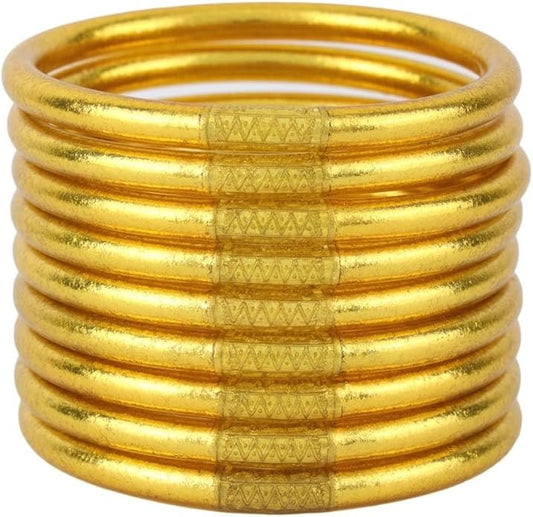 BuDhaGirl Gold All Weather Bangles (AWB) - Serenity Prayer