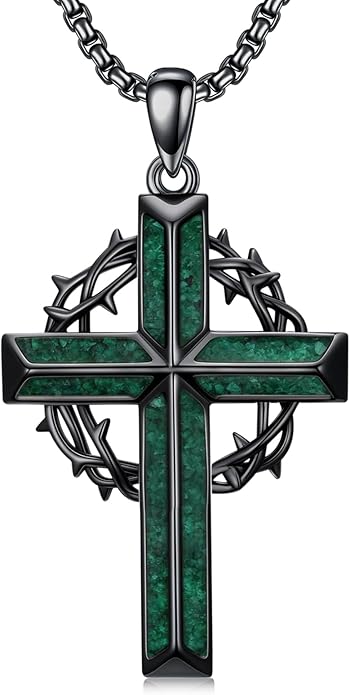 Cross Necklace for Men 925 Sterling Silver Celtic Cross Pendant Christian Jewelry Religious Christmas Gifts for Women
