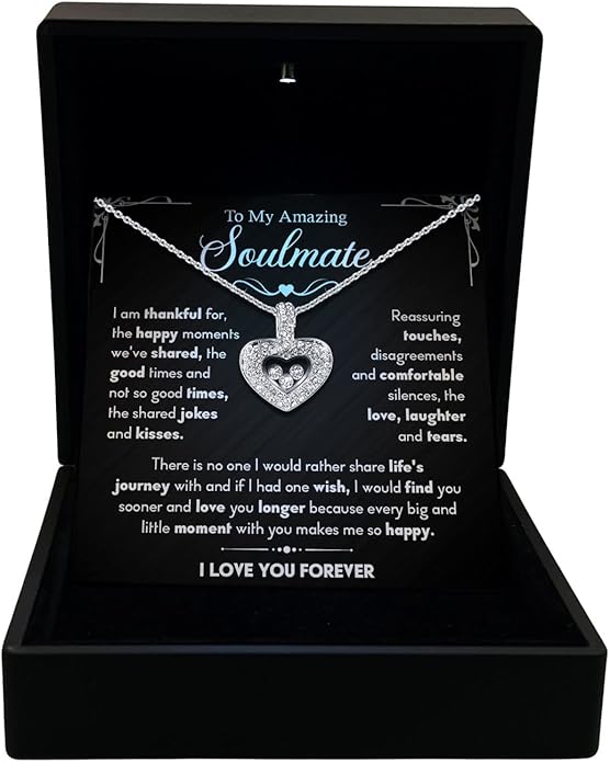 TRYNDI To My Wife Necklace from Husband - Soulmate, Girlfriend, Fiance Gift for Anniversary, Birthday, Christmas, Valentine's Day, Mother's Day - Romantic Wife Christmas Gift ideas