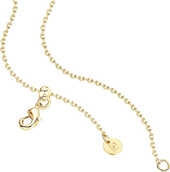 PAVOI 14K Gold Plated Cubic Zirconia Heart Necklace | Cute Dainty Love Pendant Necklaces for Women