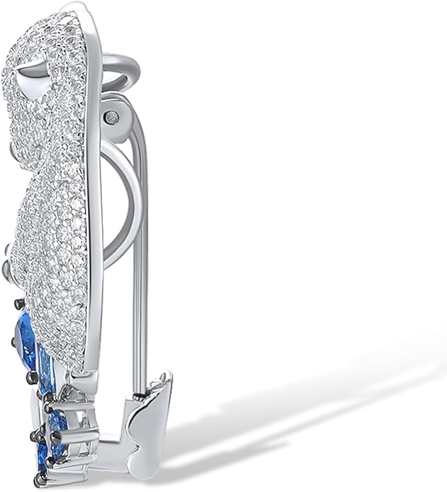 Santuzza 925 Sterling Silver Gemstone Pin Brooch for Women