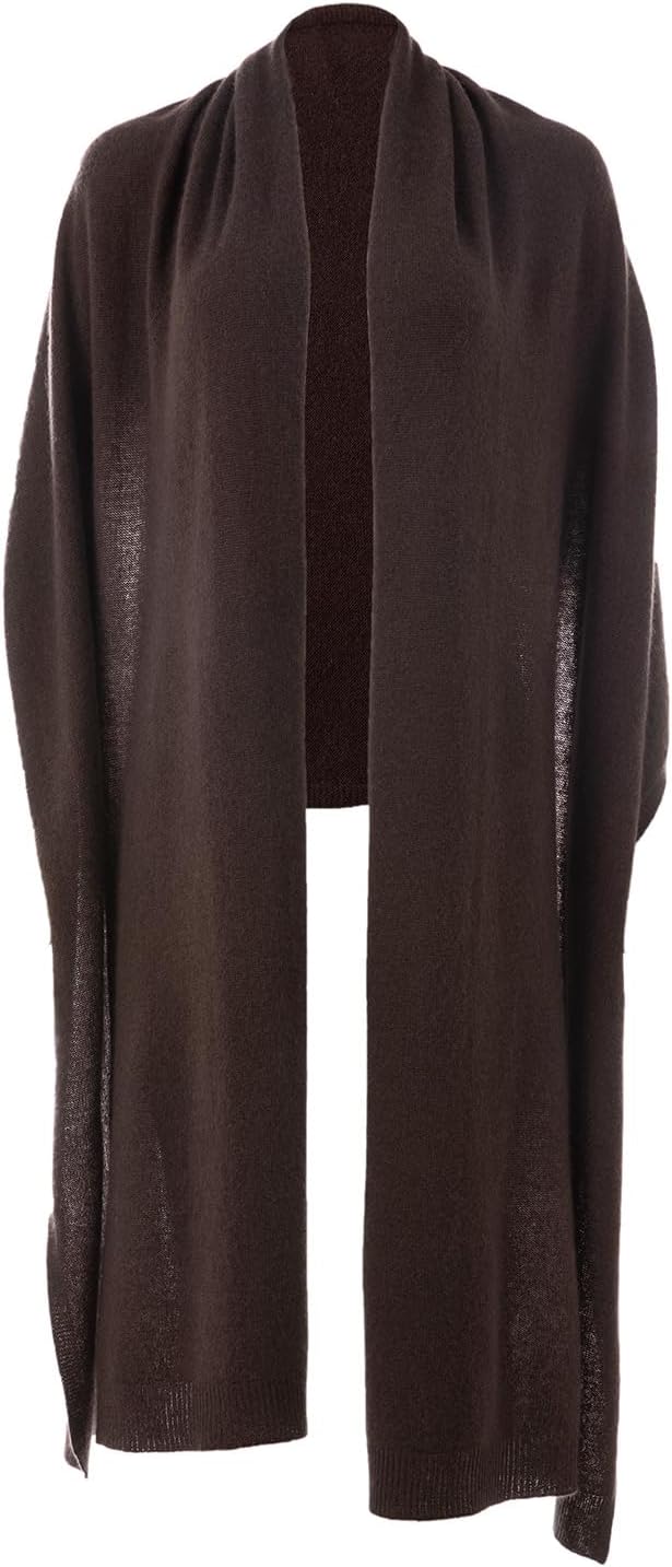 ENETIX Women's Cashmere Wool Oversized Shawl Wrap, Solid Color Pashmina Ultra Soft Stole Scarf for Women with Gift Box