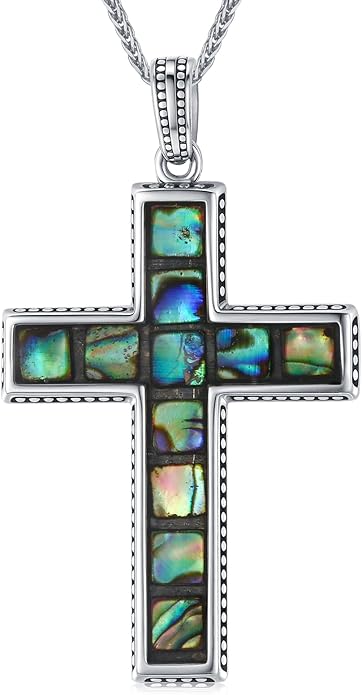 Cross Necklace for Men 925 Sterling Silver Celtic Cross Pendant Christian Jewelry Religious Christmas Gifts for Women
