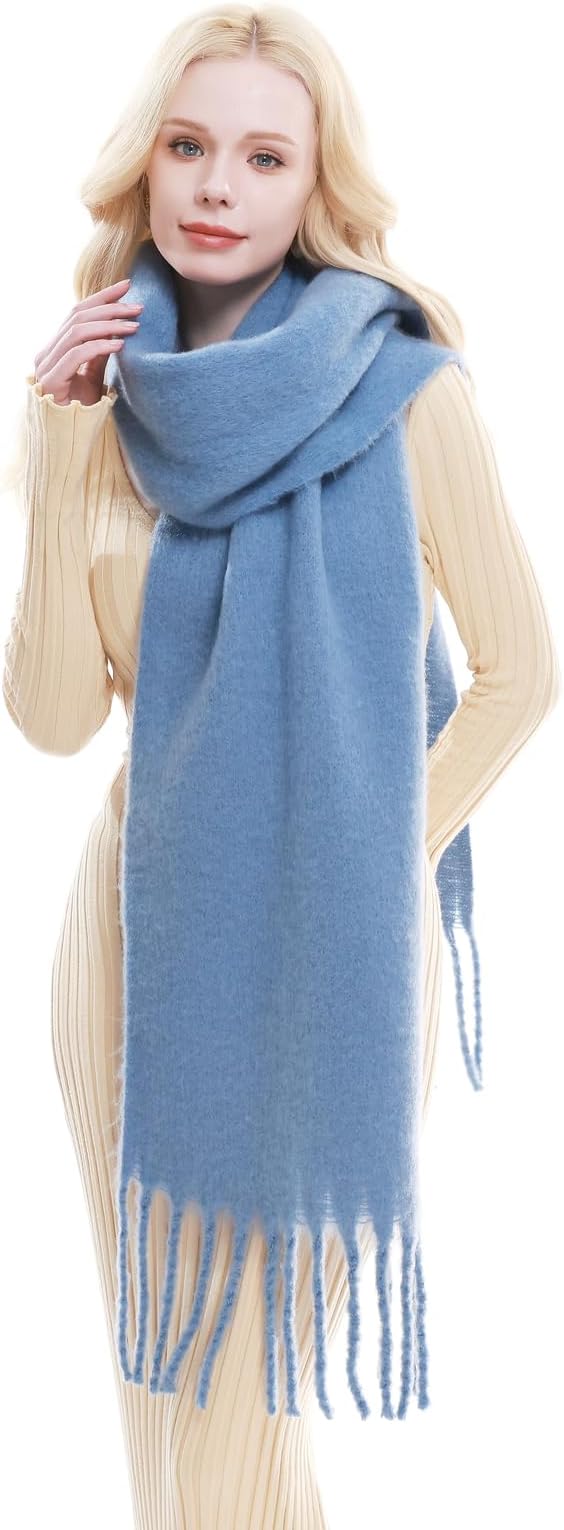 RIIQIICHY Chunky Scarf for Women Winter Warm Thick Scarves Oversized Blanket Scarf