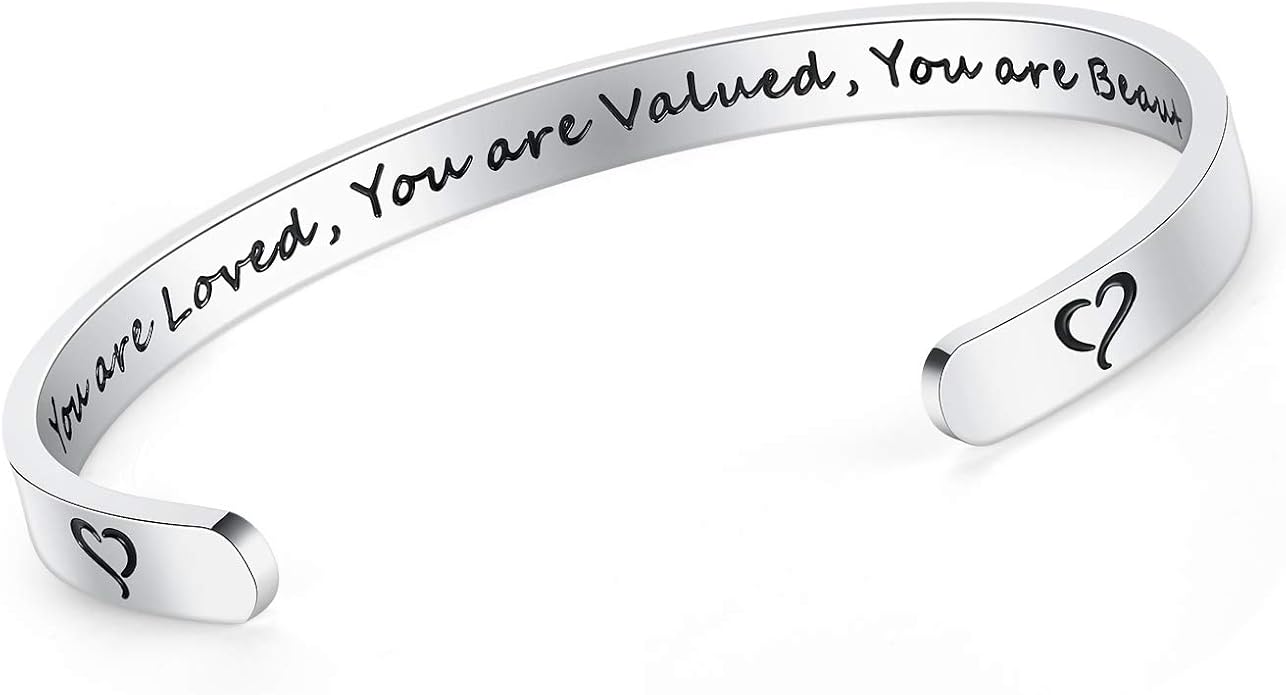 SAM & LORI Personal Bracelets for Teens/Women-Inspirational Jewelry Gifts (Various Designs) for Daughter/Sister/Mom/Friends-Adjustable Bracelet in a Pretty Gift Box