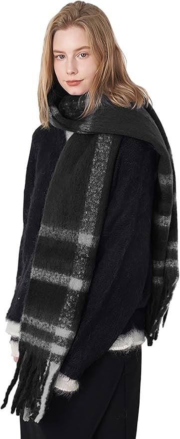 Halemet Vintage Scarfs for Women Warm Shawls and Wraps for Evening Dresses Soft Poncho Coat Thick Cardigan Wrap Cozy 2026