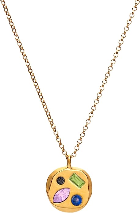 Birthdate 14k Gold Necklace for Women - 16-20in Adjustable 14 Karat Gold Chain with Lobster Clasp - Cadenas de Oro 14k Puro Para Mujer, Ladies Jewelry Birthstone