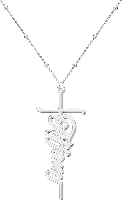 Custom Name Necklace - 925 Sterling Silver & 316 Stainless Steel, 14 Fonts & Multi-Language Options, 4 Colors, 5 Chain Styles, Personalized Gift with Premium Box