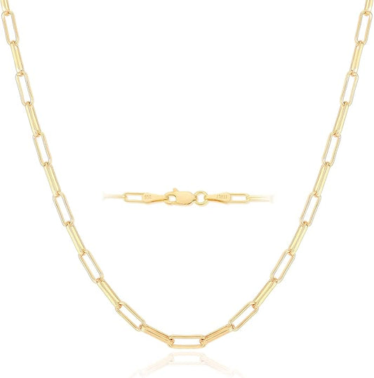 925 Sterling Silver Singapore Chain Lobster Clasp Paperclip Necklace for Women Sparkling Chain 2mm2.5mm3mm4mm5mm Gifts for Her