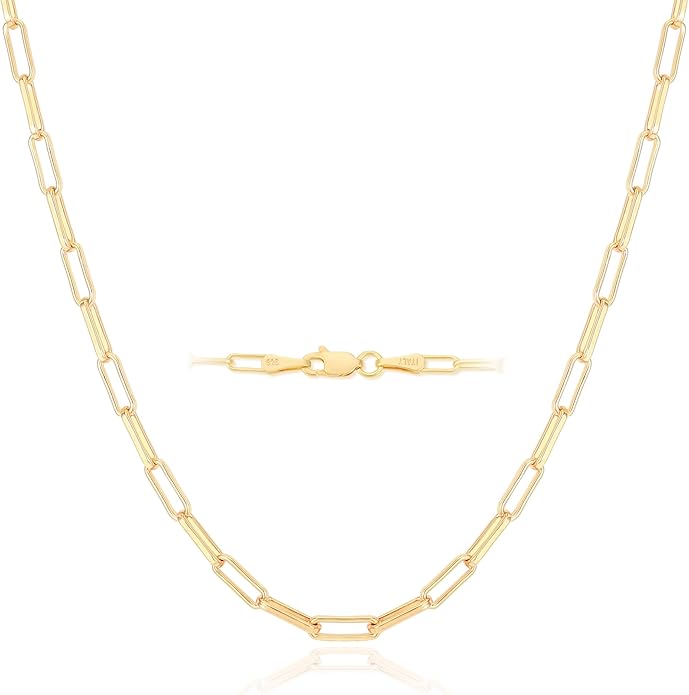 925 Sterling Silver Singapore Chain Lobster Clasp Paperclip Necklace for Women Sparkling Chain 2mm2.5mm3mm4mm5mm Gifts for Her