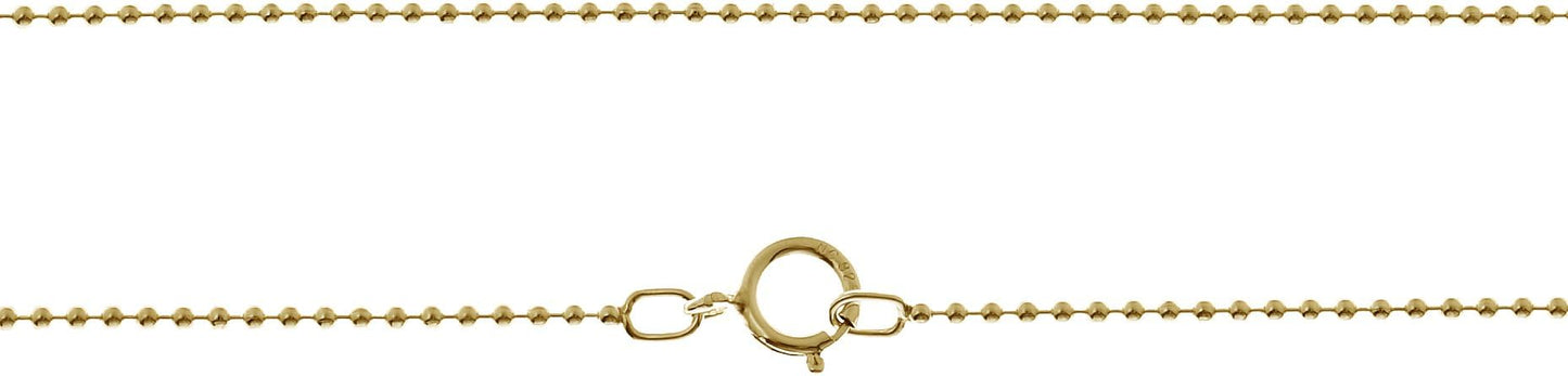 AJ's Collection Sterling Silver Chain Necklace In Silver, 14K Gold Plate or Rose Gold Plated