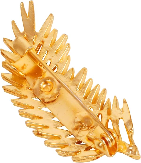 Touchstone Indian Bollywood Handcrafted Designer Jewelry Brooch Lapel Pin in Gold Or Silver Tone for Women.
