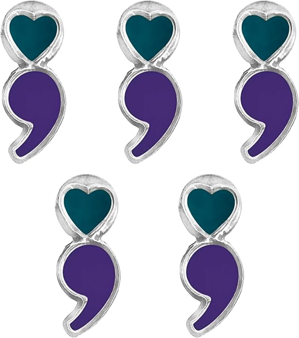 Suicide Awareness and Prevention Pin - Bulk Packs - Variety Pack of Teal & Purple Ribbon Pin Perfect for Support Groups, Gift-Giving and Fundraising