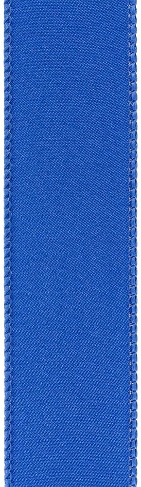 Reliant Ribbon 92575W-050-09F Satin Value Wired Edge Ribbon, 1-1/2 Inch X 10 Yards, Royal