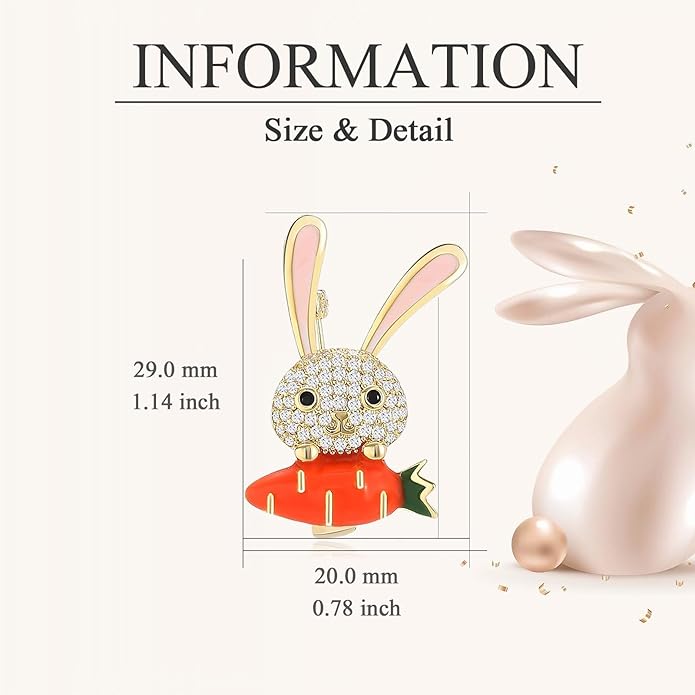 18K Gold Brooch Rhinestone Animal Brooch Pin Elegant Lapel Pin Wedding Jewelry Christmas Gift Dress Accessories for Women