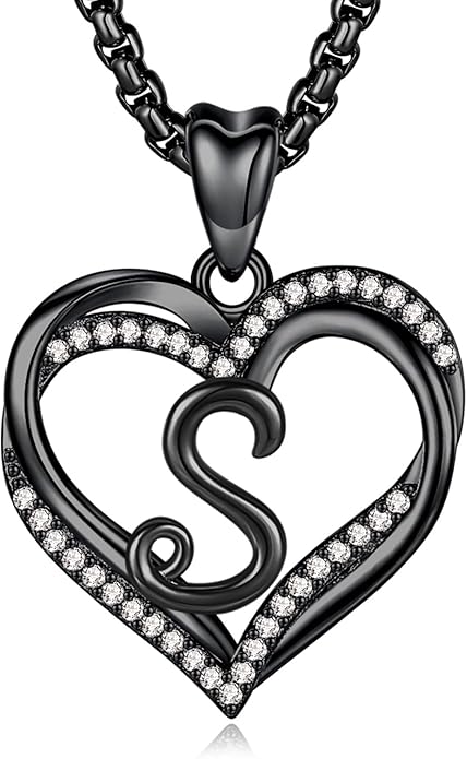 INFUSEU Unique Initial Necklaces for Women Girls Small Heart Letter Jewelry, Meaningful Personalized Gifts