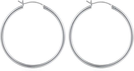 M MOOHAM 14K-Gold-Plated Hoop Earrings for Women - Hypoallergenic 14K Gold 925 Sterling silver-plated Post Sensitive Ears Nickel Free Hoops Earrings Set for Women Jewelry Lightweight 13-60mm