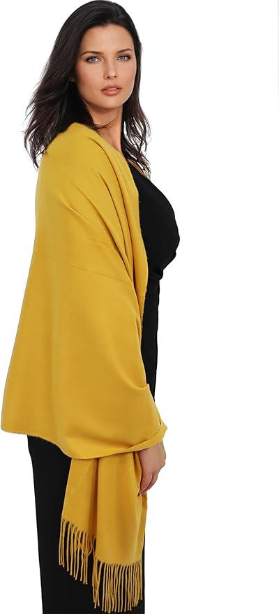 Ocomfly 100% Pashmina Scarf for Women - Premium Womens Scarves - Gift Boxed - Shawls or Wraps - Ultra Soft and Warm