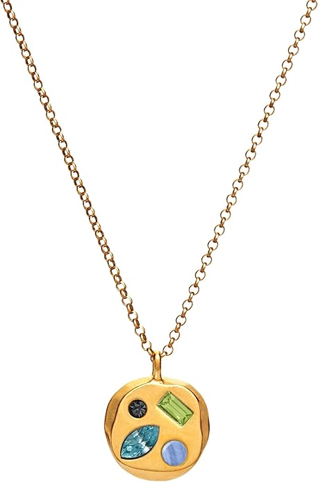 Birthdate 14k Gold Necklace for Women - 16-20in Adjustable 14 Karat Gold Chain with Lobster Clasp - Cadenas de Oro 14k Puro Para Mujer, Ladies Jewelry Birthstone