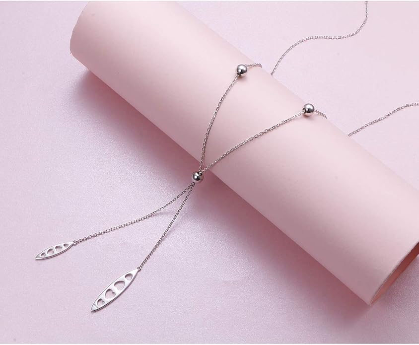 YinShan Layered Choker Necklace 925 Sterling Silver Star Moon Clavicle Jewelry Adjustable Lariat Necklaces for Women Girls Birthday Valentine's Day Gifts