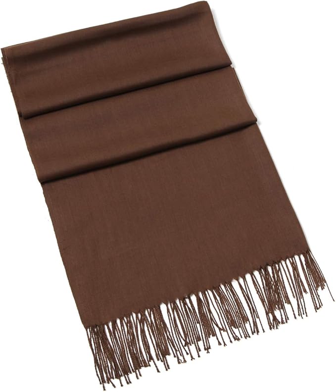 Cindy & Wendy Pashmina Shawls and Wraps Large Scarfs for Women Wedding Party Bridal Long Fashion Solid Shawl Wrap Fringes