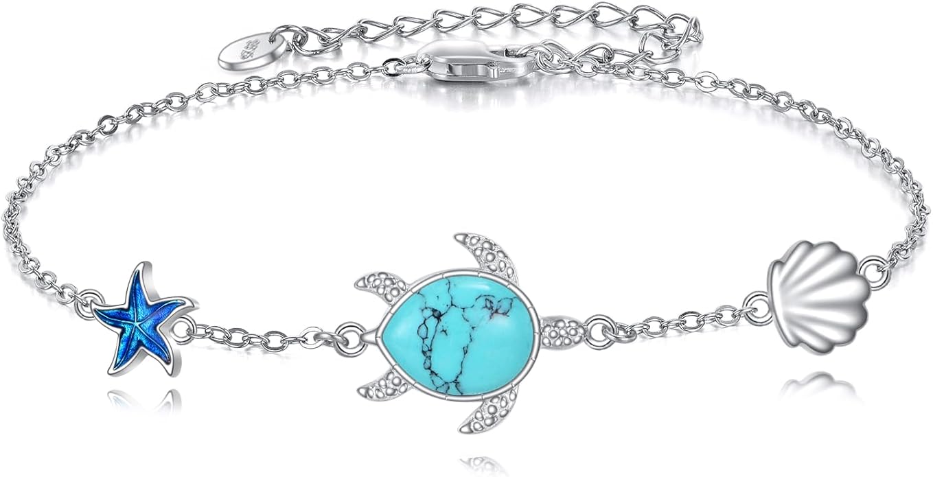 Animal Bracelet for Women 925 Sterling Silver Cat/Dolphin/Turtle/Horse Bracelet Jewelry Gifts
