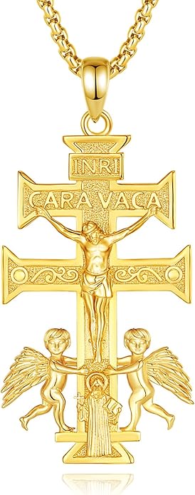 Vito 925 Sterling Silver Saint Necklaces for Women Men, St Michael/Crucifix/Caravaca/St Jude/Virgin Mary Pendant Patron Saint Amulet Medal Religion Jewelry Gift