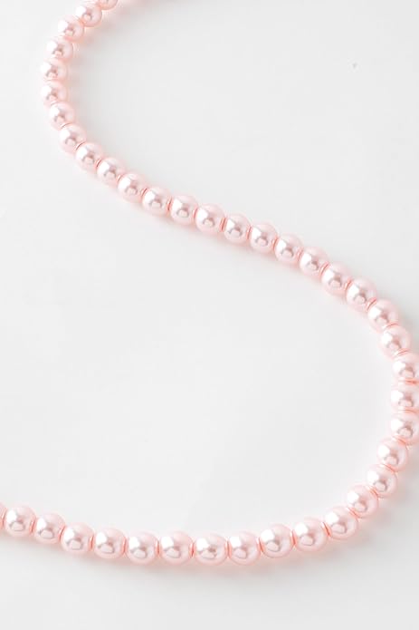 BABEYOND Round Imitation Pearl Necklace Wedding Pearl Necklace for Brides