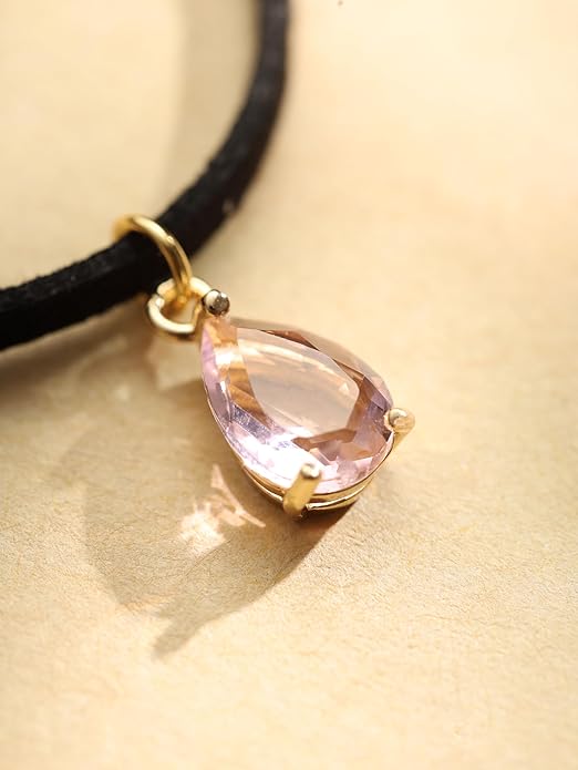 Sacina Layered Black Choker Necklace, Glass Teardrop Chocker, Black Necklace, Gothic Goth Boho Choker, Christmas Jewelry Gift For Women