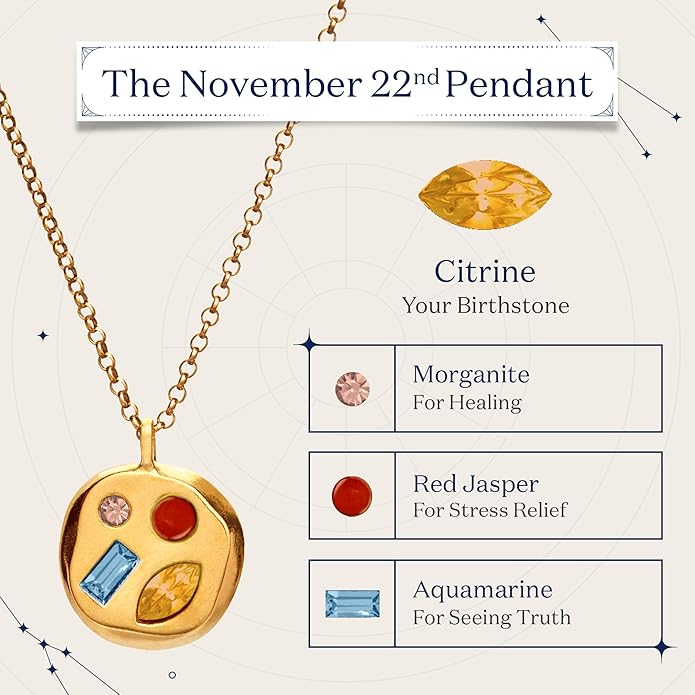 Birthdate 14k Gold Necklace for Women - 16-20in Adjustable 14 Karat Gold Chain with Lobster Clasp - Cadenas de Oro 14k Puro Para Mujer, Ladies Jewelry Birthstone
