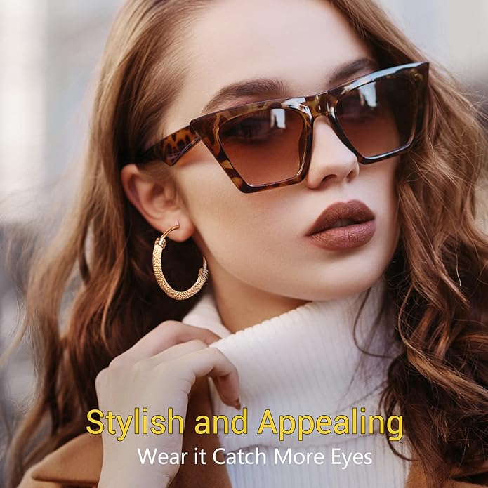 PROSTEEL 30/40/60/80/100mm Chunky Hoop Earrings For Women Gold Plated/Black Stainless Steel Hoops Earrings Statement Jewelry