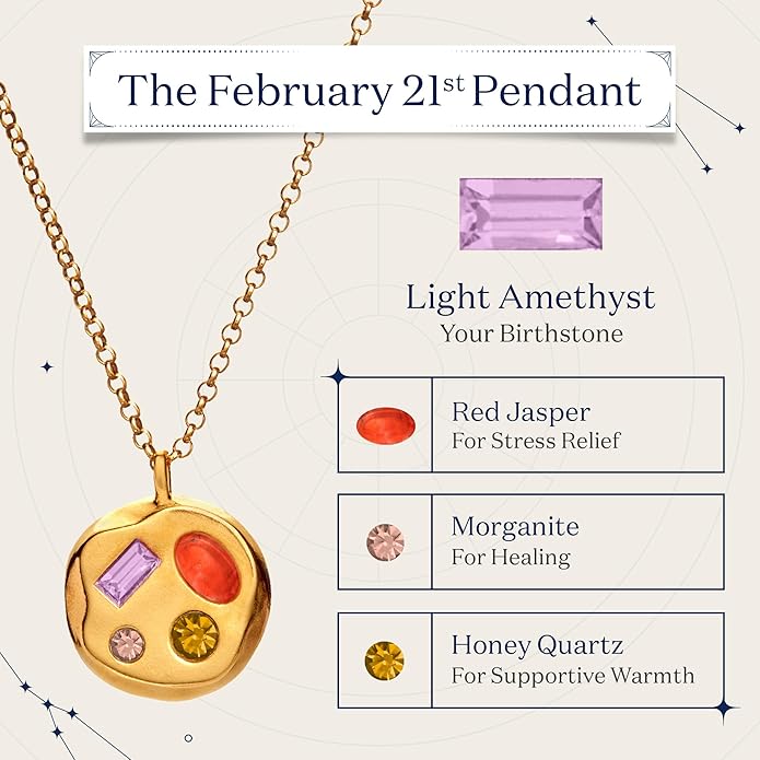 Birthdate 14k Gold Necklace for Women - 16-20in Adjustable 14 Karat Gold Chain with Lobster Clasp - Cadenas de Oro 14k Puro Para Mujer, Ladies Jewelry Birthstone