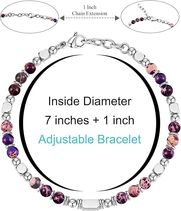 Beaded Bracelets for Women - Silver and Gold Boho Bracelets, Trendy Jewelry Gifts for Lover, Mom, Friends