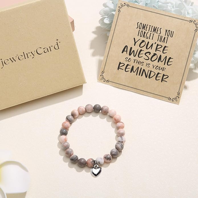 jewelrycard Sometimes You Forget Your Awesome Bracelets for Women, Birthday Christmas Gifts for Women Stocking Stuffers for Teen Girl Gifts Trendy Stuff, Inspirational Jewelry for Women Girls