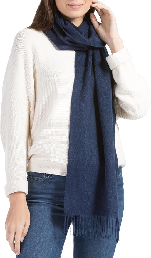 Fishers Finery Women's 100% Pure Cashmere Winter Scarf