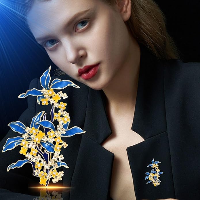 Flower Floral Brooch Pin Pearl Rhinestone Crystal Brooches Pins Scarf Brooch Clip Christmas Lapel Pin Dress Accessories for Women