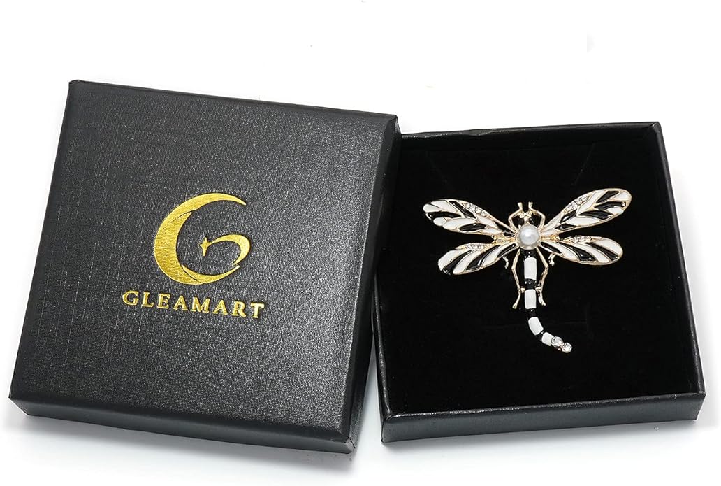 Gleamart Dragonfly Brooch Pin Acrylic Fly Insect Breastpin for Women Clothing Corsage