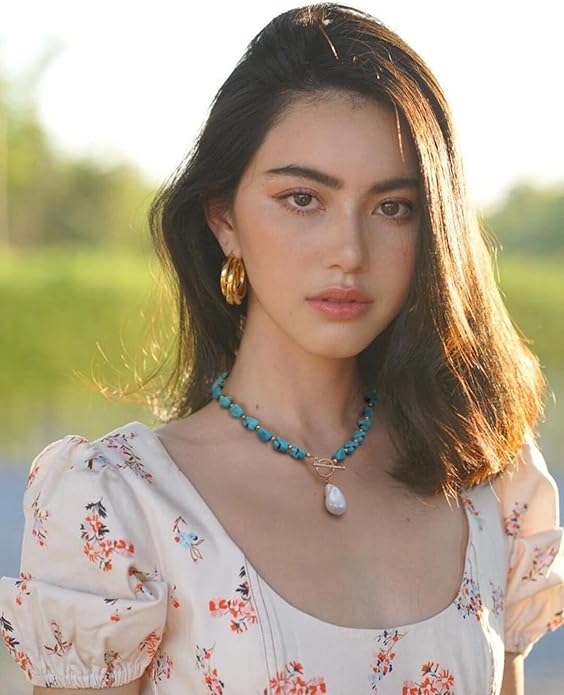 CANEVINKA Dainty Cross Medallion/Heart Pendant Chain Necklace 18K Gold Plated Oval Choker Fashion OT Toggle Jewelry Handmade for Women Simple Gold Charm Necklace