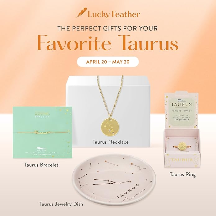 Lucky Feather Zodiac necklaces for women | Scorpio 14K Gold-Plated Astrology Pendant for Girls | Horoscope Sign Zodiac gift | Great Christmas Stocking Stuffer | Trendy Birthday Jewelry Gift | 16” - 18”