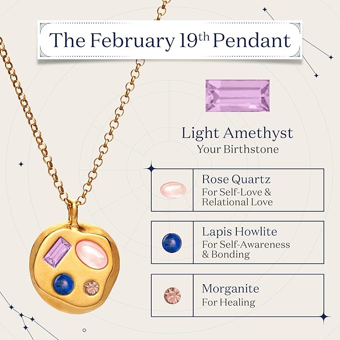 Birthdate 14k Gold Necklace for Women - 16-20in Adjustable 14 Karat Gold Chain with Lobster Clasp - Cadenas de Oro 14k Puro Para Mujer, Ladies Jewelry Birthstone