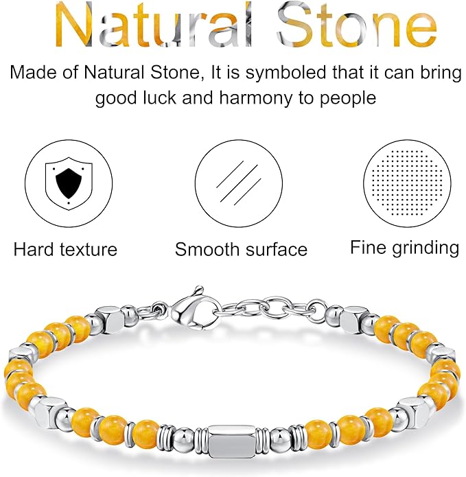 Beaded Bracelets for Women - Silver and Gold Boho Bracelets, Trendy Jewelry Gifts for Lover, Mom, Friends