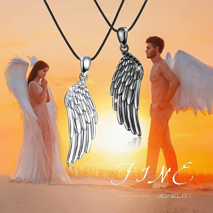 OHAYOO Dragon Phoenix Matching Necklace for Couples 925 Sterling Silver Yin Yang Pendant Necklaces for Couples Jewelry for Him and Her