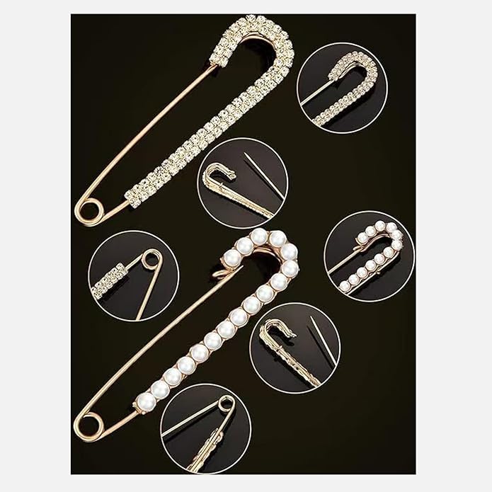 la luen Brooch Pins For Women Fashion Elegant Brooches Lapel Badges Coat Sweater Scarves Shawl Dress Accessory Wedding Party Prom Jewelry