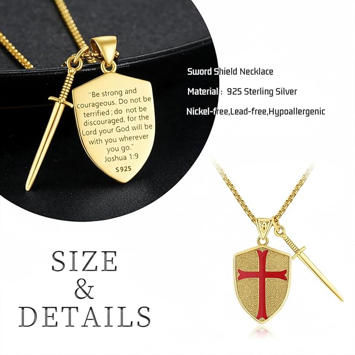 Taioiat Saint Necklace 925 Sterling Silver St Necklace Amulet Pendant Jewelry Religious Gift for Men Women