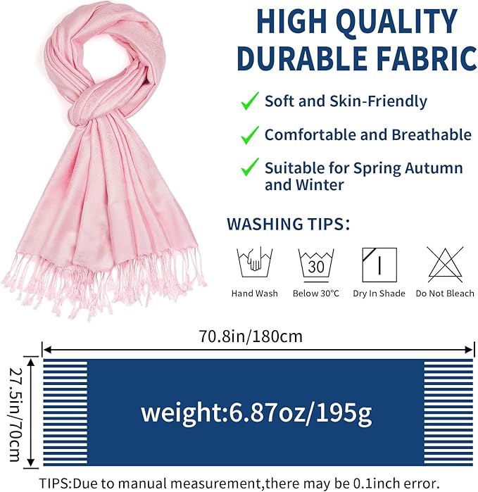 QIUTIMIY Paisley Pashmina Shawl Wrap Women Reversible Vintage Jacquard Pashmina Rave Scarf with Fringe for Evening, Wedding